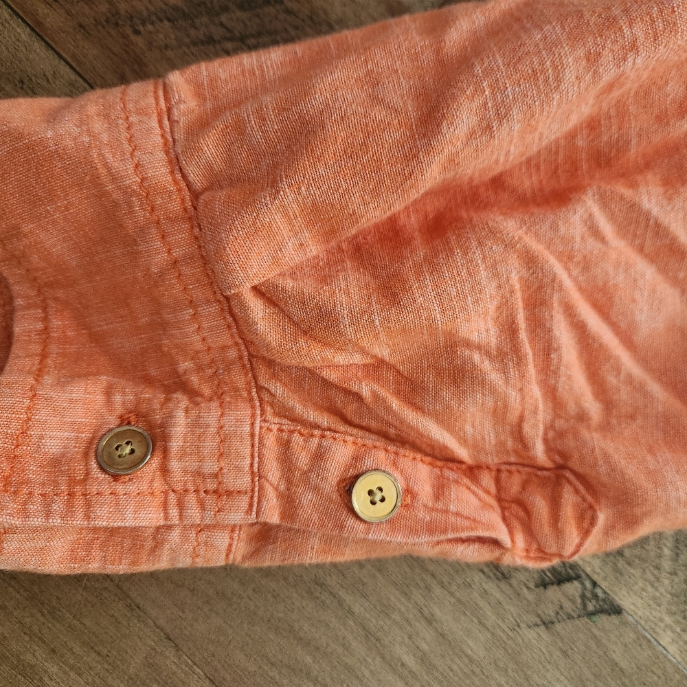 100% cotton 2x Button Down Blouse - Picture 9 of 10